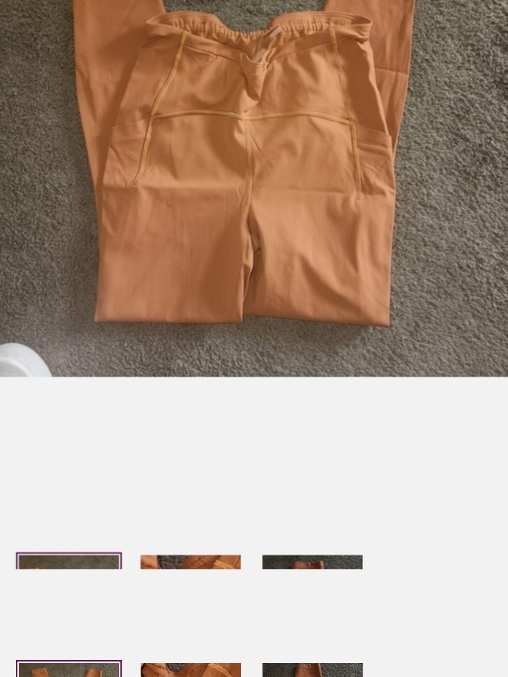 lululemon athletica Orange Leggings